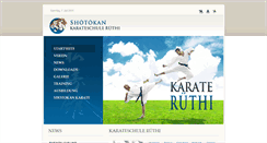 Desktop Screenshot of karateruethi.ch