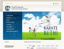 Tablet Screenshot of karateruethi.ch